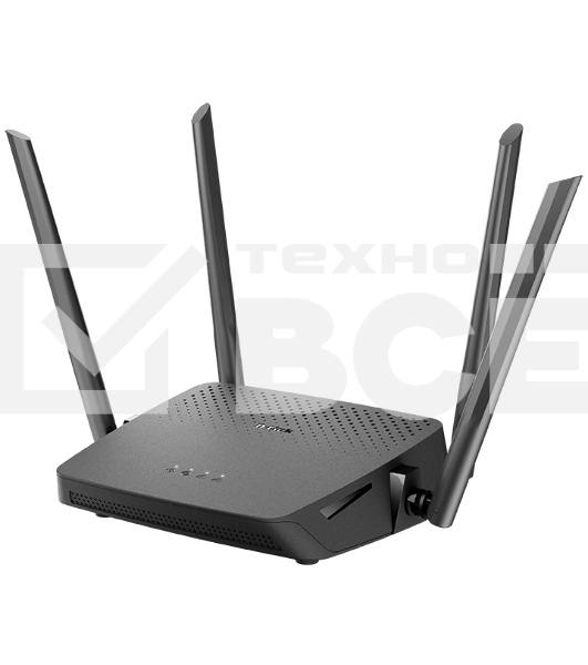 Роутер беспроводной D-Link DIR-825/RU/R7 (DIR-825/RU/R7A) AC1200 10/100/1000BASE-T черный