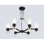 Люстра Ambrella light LH55104/6 BK/FR/TI черный/белый матовый/янтарь E14*6 max 40W D650*1080, фото7