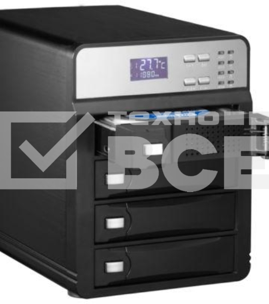 Внешний корпус для HDD AgeStar 3C4B3A1 SATA II алюминий черный LCD 3.5'