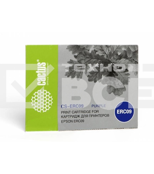 Картридж матричный Cactus CS-ERC09 пурпурный 4 мм, 0.21 м для Epson ERC09