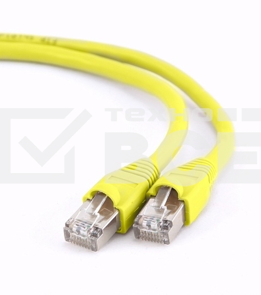 Патч-корд FTP Cablexpert кат.6, 10м, литой, многожильный (жёлтый)