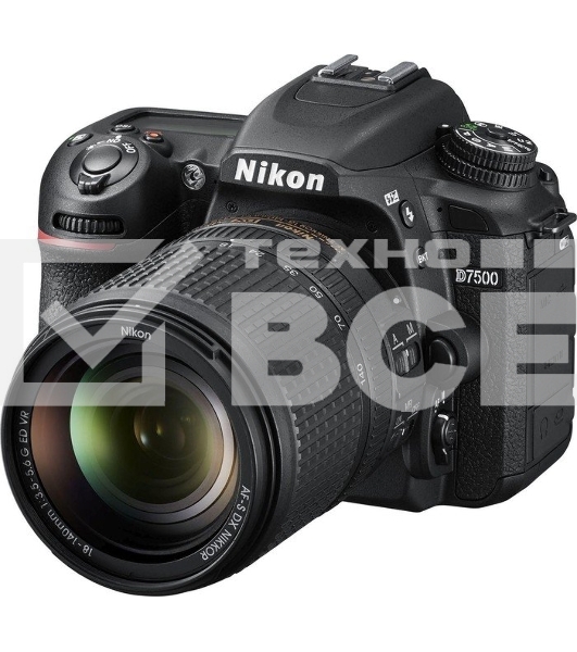 Зеркальный Фотоаппарат Nikon D7500 черный 24.2Mpix 18-140mm f/3.5-5.6G VR 3.15