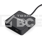 Концентратор USB 2.0 Gembird UHB-242, 4 порта, блистер, черный, фото 1