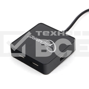 Концентратор USB 2.0 Gembird UHB-242, 4 порта, блистер, черный