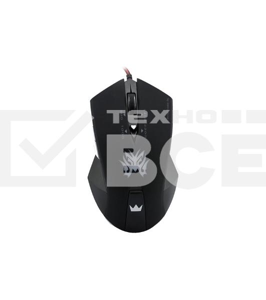 Мышь проводная Crown Gaming CMXG-602 черный, 2200 dpi, USB, кнопки - 6