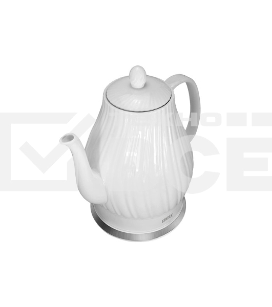 Чайник электрический Centek CT-0064 2.0л, 2150W, супербелая керамика, рельефный корпус