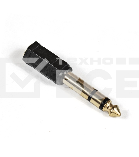 Переходник аудио Exegate EX284949RUS EX-AA-3F6M (6.35mm Jack M/3.5mm Jack F)