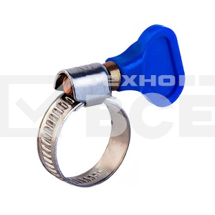 Хомут червячный Rexant 25-40/9-0,7мм, с ключом, нержавеющая сталь W2, (50 шт/уп)