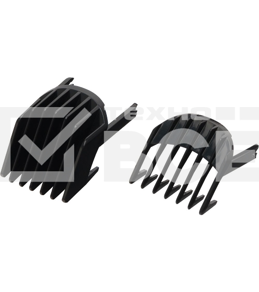 Машинка для стрижки Polaris PHC 0512RC черный/серебристый (насадок в компл:2шт)