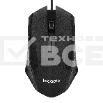 Мышь проводная ExeGate SH-9025L OEM черный, 1000 dpi, USB, кнопки - 3, фото 1
