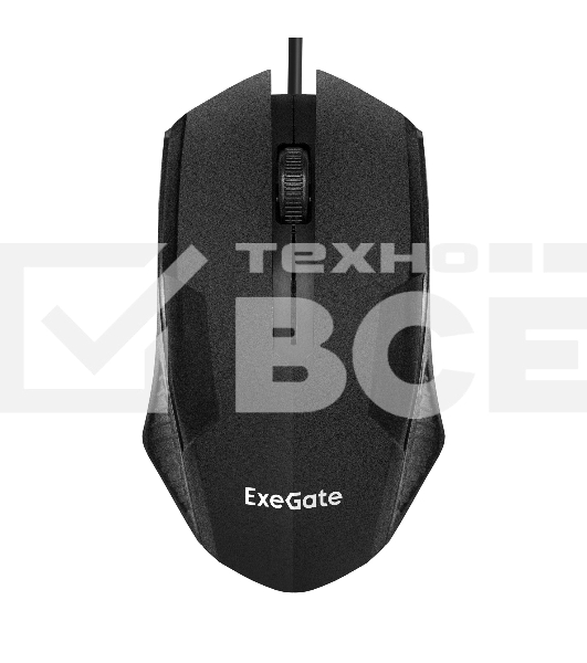 Мышь проводная ExeGate SH-9025L OEM черный, 1000 dpi, USB, кнопки - 3