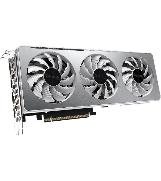 Видеокарта Gigabyte N3060VISIONOC-12GD LHR PCIE16 12288Mb 192 GDDR6 1837/15000 HDMIx2 DPx2 HDCP