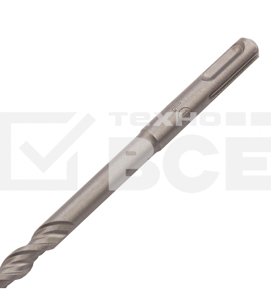 Бур по бетону, двойная спираль, Cobalt W-tip, 10x600 мм, SDS PLUS Denzel