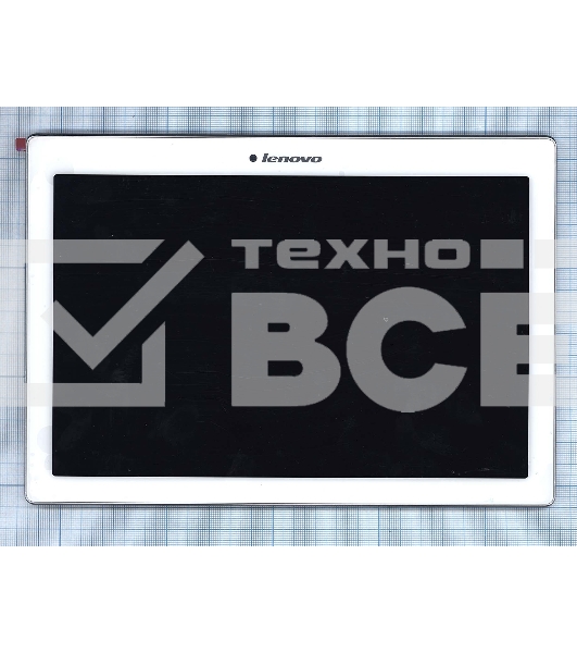 Модуль (матрица + тачскрин) для Lenovo Tab 2 A10-70 белый с рамкой