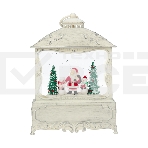 Декоративный фонарь Neon-night с эффектом снегопада и подсветкой Рождественский лес, белый, фото 1