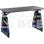 Стол игровой Cactus CS-GMD-BK-RGB столешница МДФ, черный каркас черный 136x60x75см, фото15