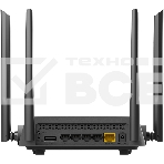 Роутер беспроводной D-Link DIR-825/RU/R7 (DIR-825/RU/R7A) AC1200 10/100/1000BASE-T черный, фото 1
