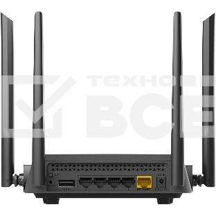 Роутер беспроводной D-Link DIR-825/RU/R7 (DIR-825/RU/R7A) AC1200 10/100/1000BASE-T черный
