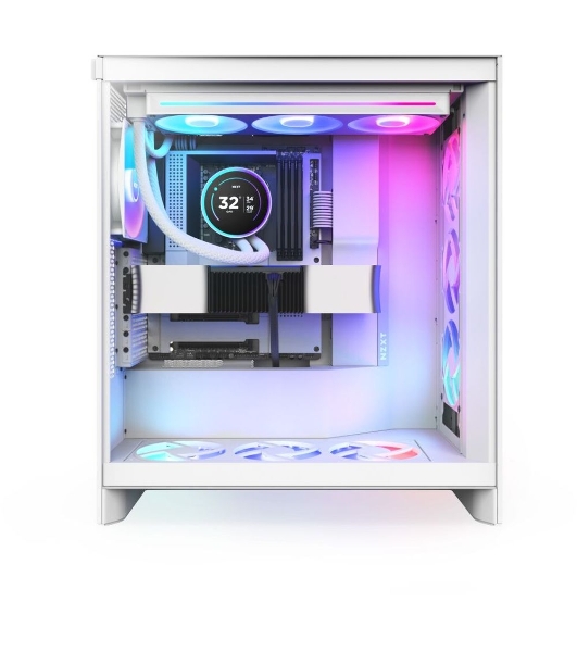 Система жидкостного охлаждения для ПК Water Cooling System NZXT Kraken Elite 360 RGB (270W, 360мм, LED temp., White, RGB/ Fans: 1xF360 RGB Core Fan, 75.12CFM, 30dBA, 2400RPM/ Pump height 65mm, 2800RPM, Rad thickness 27mm/ S: 1851, 1700, 1200, 115X, AM5, AM4)