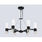 Люстра Ambrella light LH55104/6 BK/FR/TI черный/белый матовый/янтарь E14*6 max 40W D650*1080, фото6