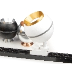 Светильник Ambrella light XT1101023 SWH/PYG белый песок/золото желтое полированное GU5.3 LED 3W 4200K (A2520, C1101, N7034), фото 1