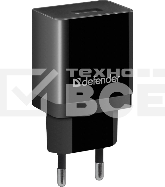 Сетевой адаптер Defender 1xUSB, 5V/2.1А, пакет, черный (EPA-10)