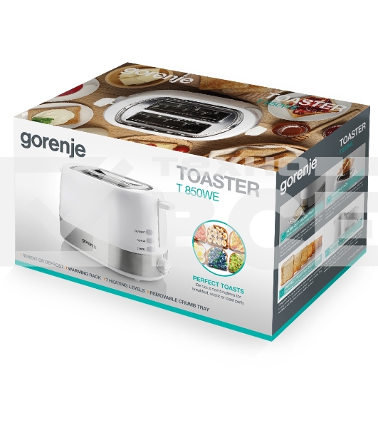 Тостер Gorenje T850WE 720Вт белый