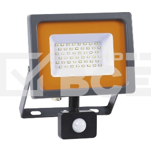 Прожектор LED PFL-SC-SMD-30Вт sensor 30Вт IP54 6500К мат. стекло JazzWay 5001411