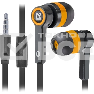Наушники Defender Pulse 420 черный/оранжевый