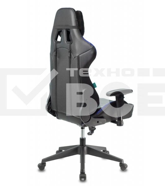 Кресло игровое Бюрократ VIKING 5 AERO BLUE черный/синий искусственная кожа
