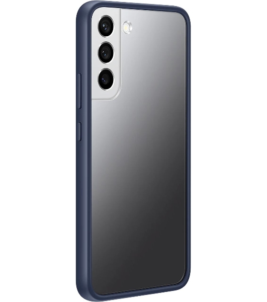 Чехол (клип-кейс) Samsung для Samsung Galaxy S22+ Frame Cover прозрачный/темно-синий (EF-MS906CNEGRU)