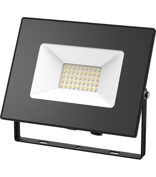 Прожектор светодиодный GAUSS 613527170 LED 70W 4450lm IP65 3000К черный 1/24
