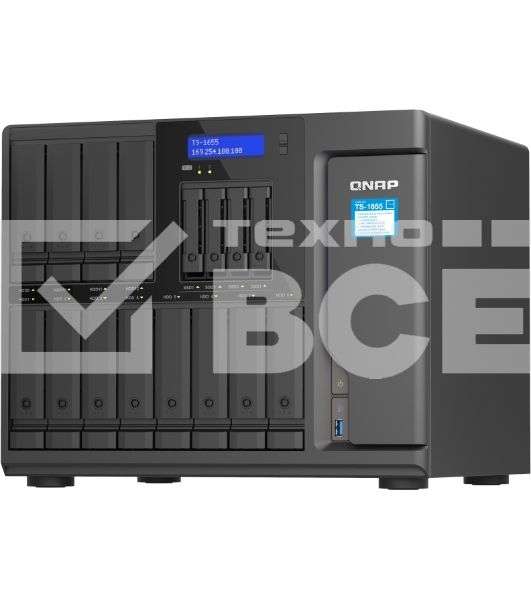 Сетевое хранилище SMB QNAP TS-1655-8G NAS 16-Bay (12x 3.5