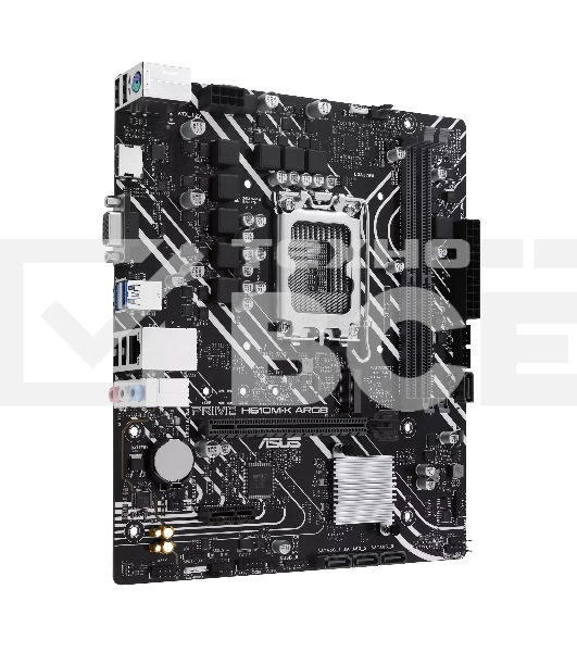 Материнская плата ASUS PRIME H610M-K ARGB, LGA1700, Intel H610, 2xDDR5, 4xSATA, 1xM.2, 1xPCIe 4.0 x16, 1xPCIe 3.0 x1, 1xVGA, 1xHDMI, 1x1Gb LAN, 2xUSB-A 5Gbps, 4xUSB-A 2.0, 3x3.5 мм, 7.1, mATX