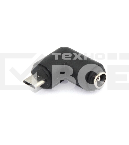 Переходник 5,5х2,5 на Micro USB угловой