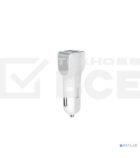 Авто ЗУ/ HOCO HC-78005 Z23/ 2 USB/ Выход: 12W/ белый