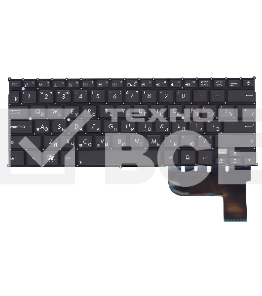 Клавиатура для ноутбука Asus Zenbook UX21A черная