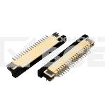 Разъем FPC  Half Coverage Bottom Contact 0.8K-BX-20PWB 20 pin высота 2мм шаг 0,8мм, фото3