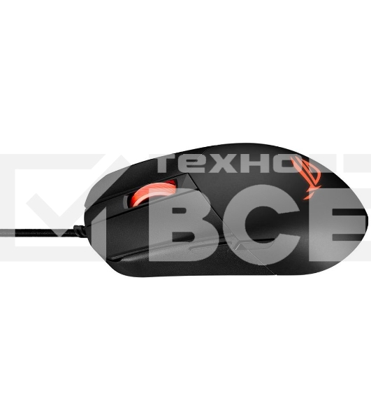 Мышь проводная ASUS P518 ROG STRIX IMPACT III черный, 12000 dpi, USB, кнопки - 5