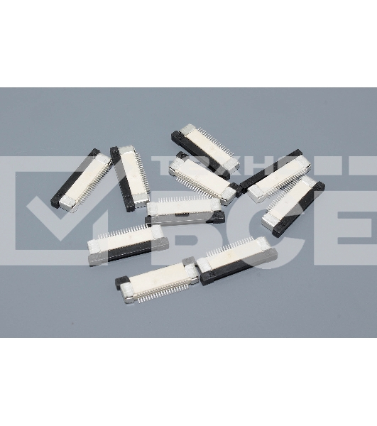 Разъем FPC Half Coverage Top Contact 0.5K-BS-20PWB 20 pin высота 2мм шаг 0,5мм 10 шт