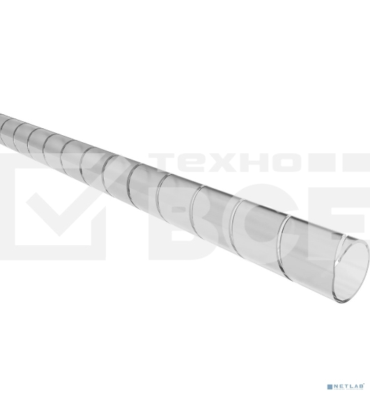 Кабельный спиральный бандаж Rexant, диаметр 12 мм, длина 2 м (SWB-12), прозрачный