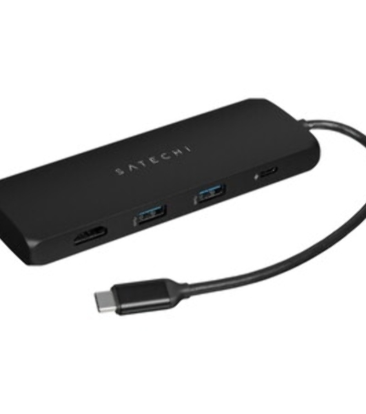USB-концентратор Satechi ST-UCMPAM, USB Type-C, USB 3.0/USB Type-C/HDMI/SD/micro-SD, USB Type-C