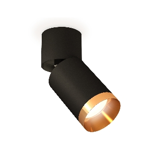 Светильник Ambrella Light XM6313044 SBK/BK/PYG черный песок/черный/золото желтое полированное MR16 GU5.3 (A2221, C6313, N6134)