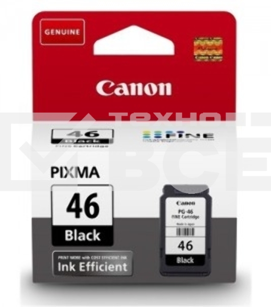Картридж струйный Canon PG-46 9059B001 черный для Canon Pixma E404/E464 (15мл)
