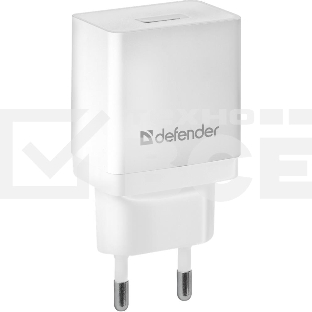 Сетевой адаптер Defender 1xUSB, 5V/2.1А, белый , пакет (EPA-10) (83549)