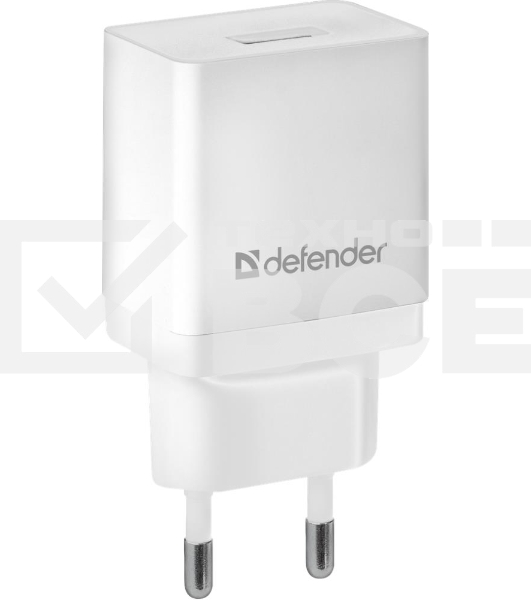 Сетевой адаптер Defender 1xUSB, 5V/2.1А, белый , пакет (EPA-10) (83549)