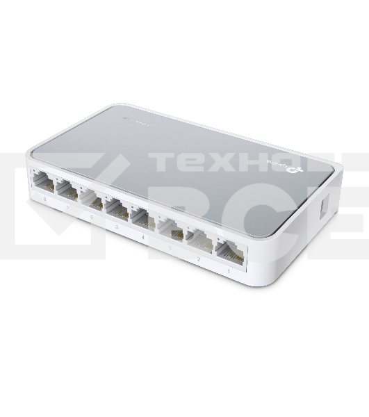 Коммутатор TP-Link SOHO TL-SF1008D Коммутатор 8-port 10/100M mini Desktop Switch, 8 10/100M RJ45 ports, Plastic case