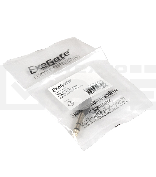 Переходник аудио Exegate EX284949RUS EX-AA-3F6M (6.35mm Jack M/3.5mm Jack F)