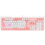 Клавиатура A4Tech Bloody B800 Dual Color проводная USB розовый/белый, фото2