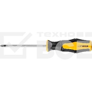 Отвертка STAYER 'MASTER' 'HERCULES', Cr-V, противоскользящая рукоятка, PH1x100 мм 25052-1-10_z02